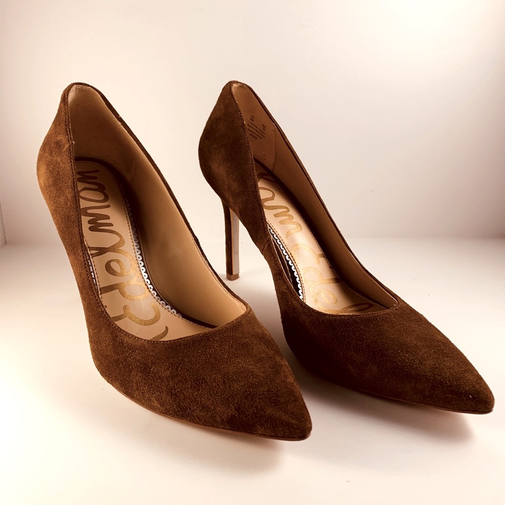 Brown Suede Pumps
